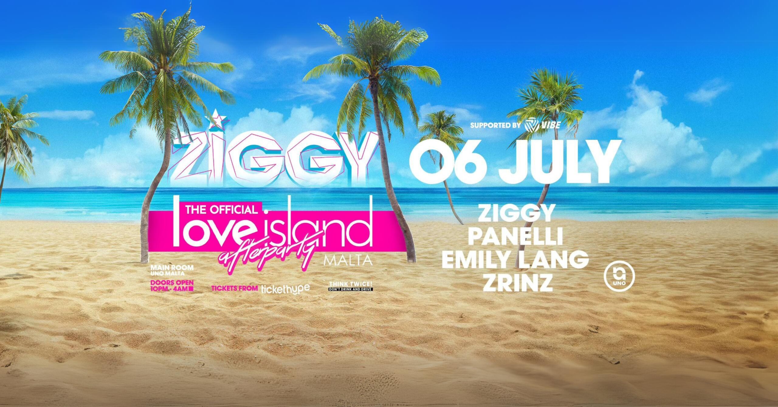 Ziggy's Love Island Afterparty Poster